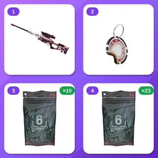 Rainbow Six Siege Twitch Drops (4 Items) — "LEAD-LINED" CSRX-3 Skin + Hot Token +2 more