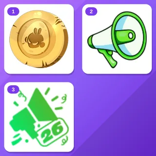 ZEVENT Twitch Drops (3 Items) — Jeton Ocre - ZE26 + MegaphoneZ Emote +1 more