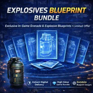 Grenade & Explosive Blueprint bundle Arc Raiders 12x Items.