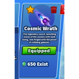Cosmic wrath
