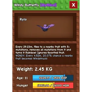 Windy Butterfly Grow a Garden 