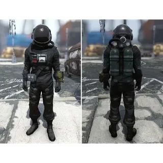Black Hazmat Suit