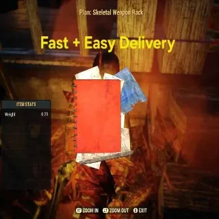 Skeletal Weapon Rack