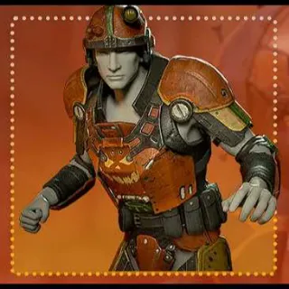 Combat armor jack o, lantern paint