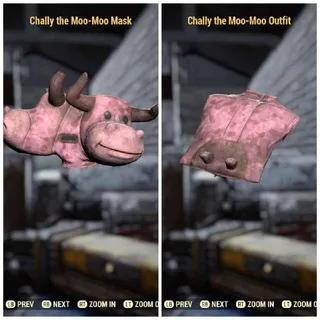 Chally Moo Outfit + Mask