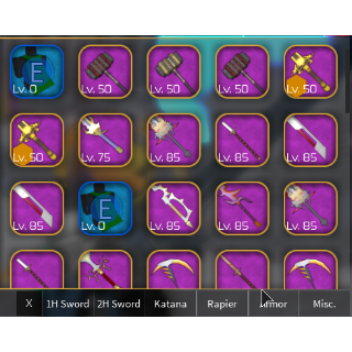 Other Swordburst 2 Inventory In Game Items Gameflip - rainbow flame aura roblox