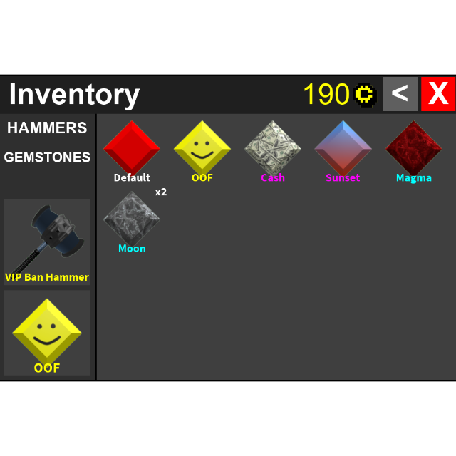 Other Ftf Inventory In Game Items Gameflip - roblox flee the facility hammers