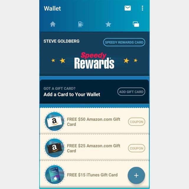 Amazon Gift Card 75 Coupon Redeem Points Speedway Other Gift Cards