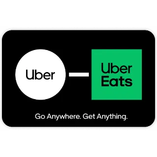 $50.00 USD Uber or Uber Eats – Retail-Purchased Gift Card | Instant Delivery