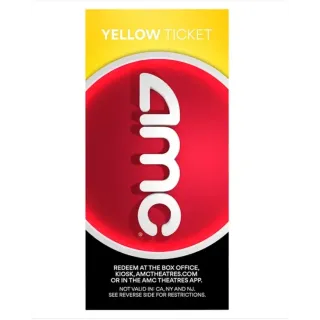 AMC Theatres : One Yellow Movie E-Tickets