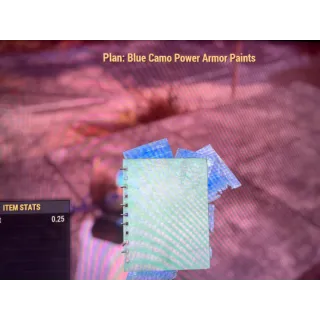 Blue Camo Power Armor Paint Plan