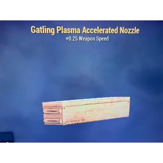 GATLING PLASMA ACCELERATED NOZZLE