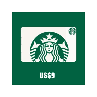 Starbucks $9.00 USD Gift Card 