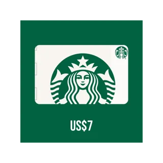 Starbucks $7.00 USD Gift Card 