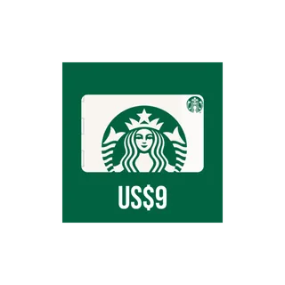 Starbucks $9.00 USD Gift Card 