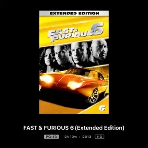 Fast & Furious 6 (Extended Edition) - HD
