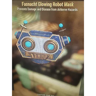 Fasnacht glowing robot mask 