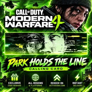 MW4 MODERN WARFARE 4 PARK HOLDS THE LINE