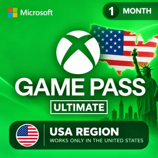 Xbox Game Pass 1 month ultimate (NON STACKABLE)