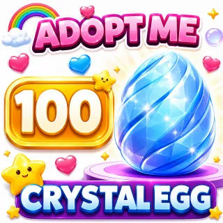 100 CRYSTAL EGG ADOPT ME