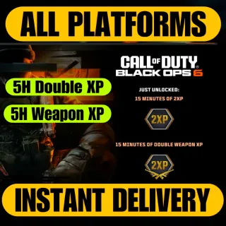 CALL OF DUTY BLACK OPS 6 BO6 5 HOURS DUAL 2XP WEAPON+RANK