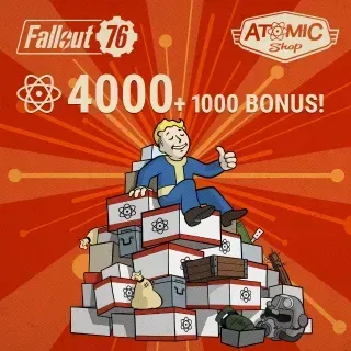 Fallout 76 5000 Atoms - 4000 (+1000 Bonus) 5000 Atoms 