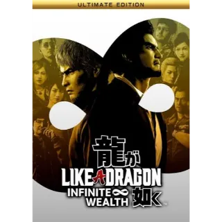 Like a Dragon: Infinite Wealth Ultimate Edition XBOX One / Xbox Series X|S / PC