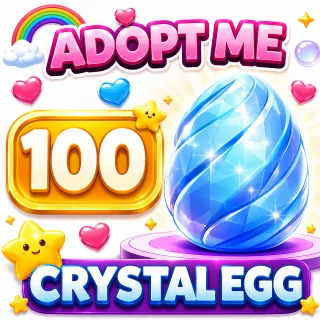 100 CRYSTAL EGG ADOPT ME