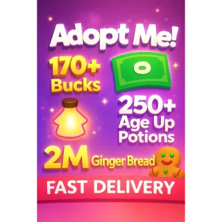 Age Up Potions + Bucks + Gingerbread