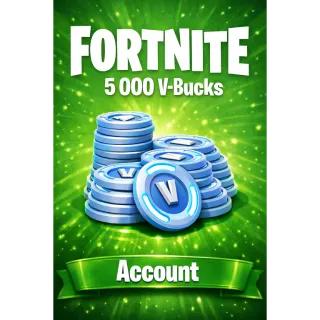 FORTNITE 5000 V-BUCKS GLOBAL VBUCKS ACCOUNT
