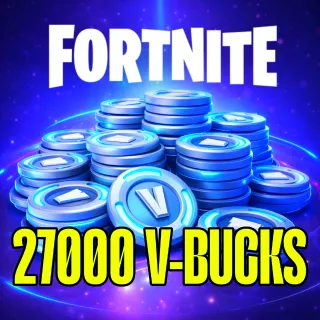 Fortnite 27000 Vbucks GLOBAL V-BUCKS