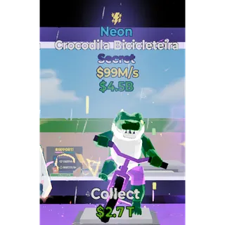 Neon Crocodila Bicicleteira