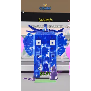 Crystal Strawberry Elephant 