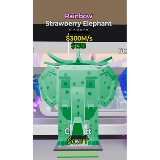 Rainbow Strawberry Elephant