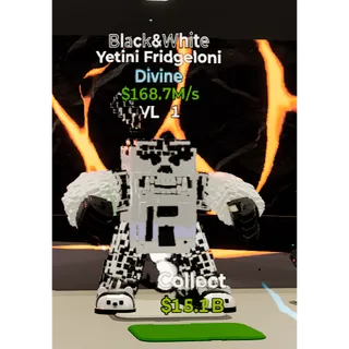 Black&White Yetini Fridgeloni