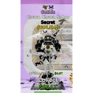 Gothic CLown Clown sahur