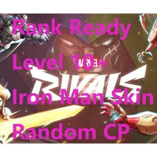  [Global] [STEAM ACC] Marvel Rival | Level 10|Iron man Skin | Random CP| Ready For Rank | Full Access | Instant Delivery