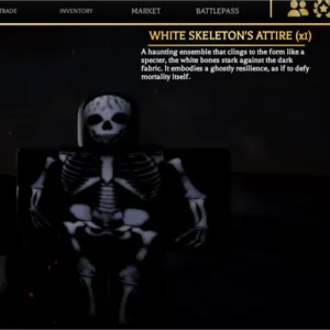 white Skeleton attire