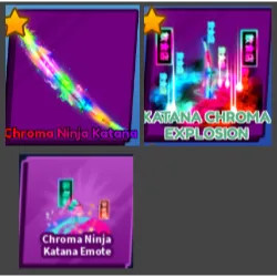 Chroma ninja katana bladeball set