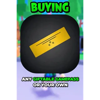 Any Giftable Roblox Game Pass | 10000