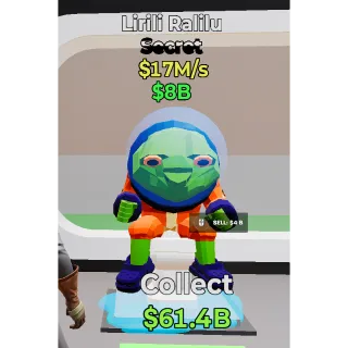 Lirili Ralilu RARE Fortnite Steal the Brainrot