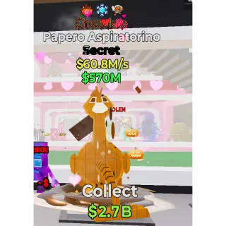 Fortnite Steal the Brainrot Papero Aspiratorino Chocolate