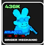 Fruits vs brainrots Atlantis Ginger mechanic 436k dmg