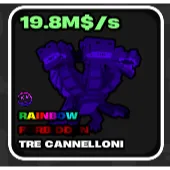 Rainbow Dragon Fruits vs Brainrots Tre Cannelloni 19.8m/s