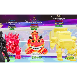 Tiramisubmarini, garbagzilla, Gorgonzilla Bundle Fortnite Steal the Brainrot