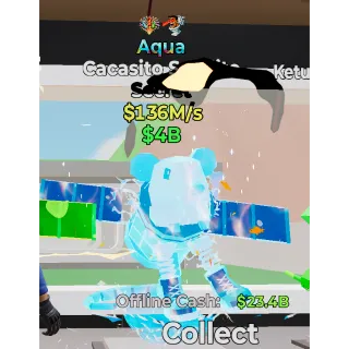 Aqua Cacasito Satelito with Fireworks and Skibidi traits Fortnite steal the brainrot RARE