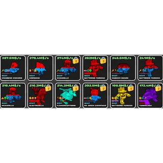 12x Big brainrot bundle Fortnite Fruits vs Brainrots