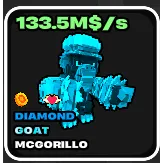 Diamond McGorillo 133.5m/s Fortnite Fruits vs Brainrots