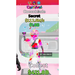 Fortnite Steal the Brainrot Carnival Coccoblade 112.5m/s