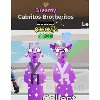 Dreamy Cabritos Brotheritos /w Fireworks trait Fortnite steal the brainrot RARE
